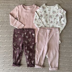 EUC Carter’s Little Planet Organic 4pc Baby Girl Mix’n’Match Bundle, 18 Months